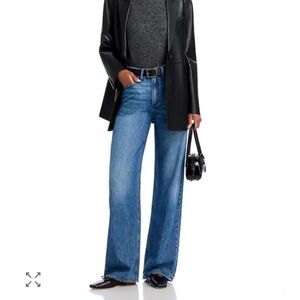 Rag & Bone Logan wide leg lightweight jeans, size 23, in Annalise